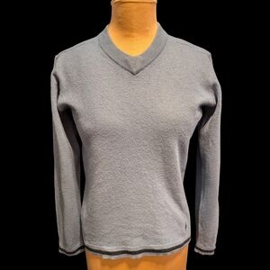 SMARTWOOL V-Neck Base Layer Sweater Size MEDIUM